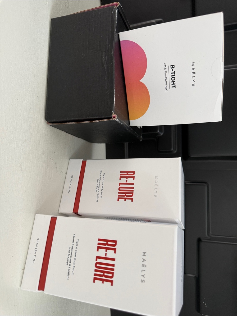 Maely’s B-Tight Booty Mask & Re-Lure Body Serum Unopened  2 of each